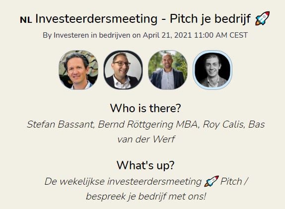 Clubhouse-investeerdersmeeting